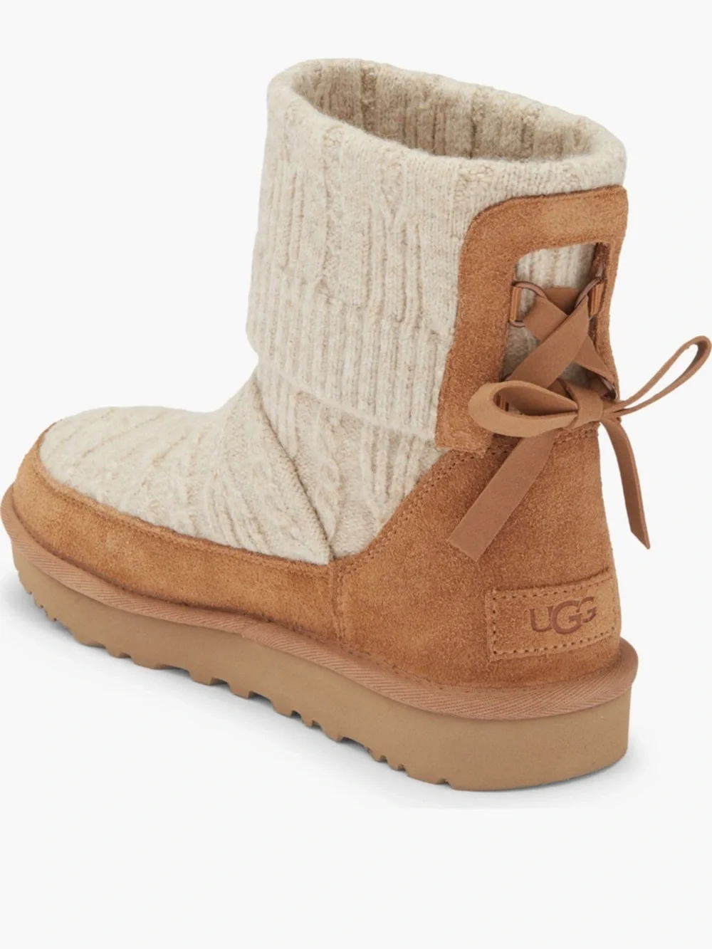 UGG® Classic Mini Cable Knit Bootie (Women)